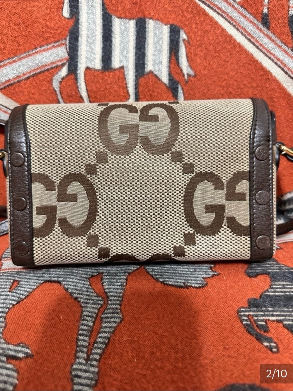 Gucci Horsebit Jumbo GG Mini Crossbody - Picture 4 of 10